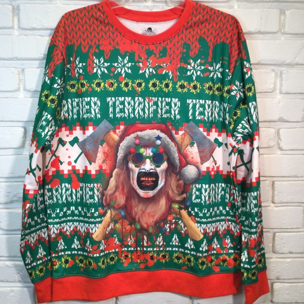 Halloween Horror Nights 2025 Terrifier Christmas/Halloween top L